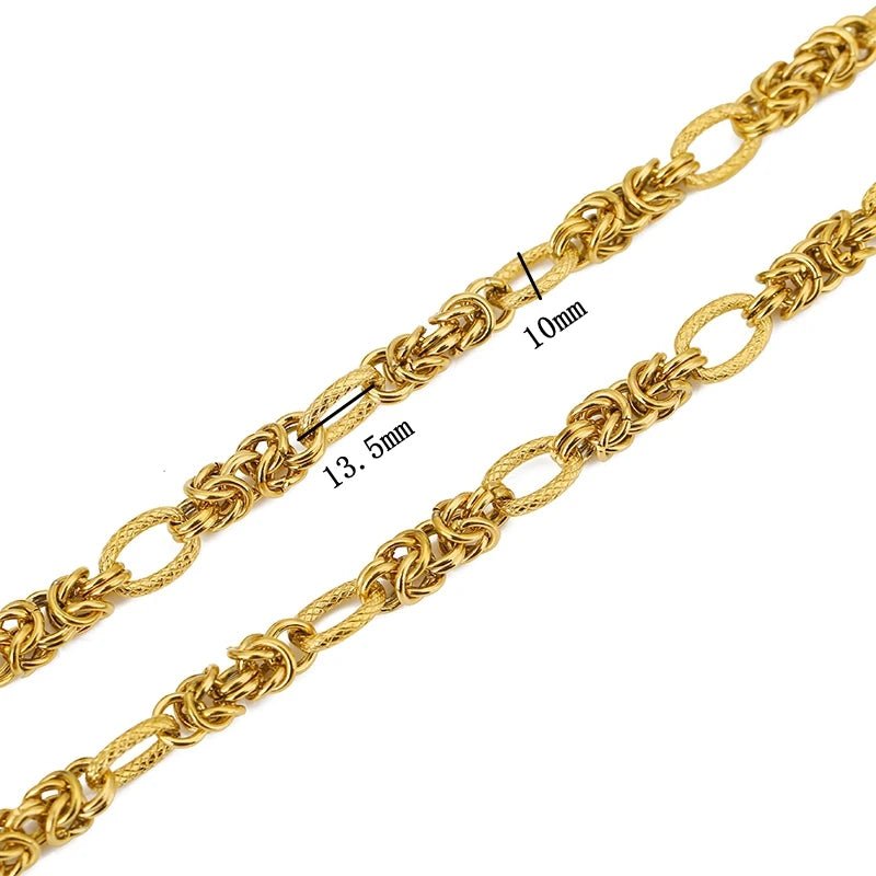 1meter PVD Gold Plated Stainless Steel Thick Large Heavy Chains for Jewelry Making Necklace Bracelet DIY Jewelry Chain Finding - The Discount Plug