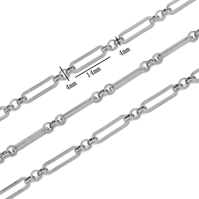 1meter PVD Gold Plated Stainless Steel Thick Large Heavy Chains for Jewelry Making Necklace Bracelet DIY Jewelry Chain Finding - The Discount Plug