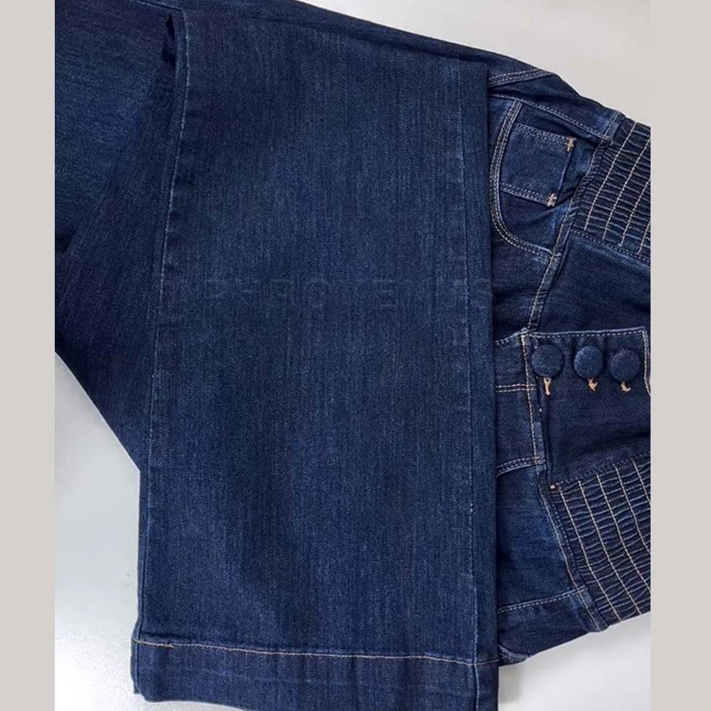 2024 Fashion Straight Elastic Jeans Women Mid Waist Skinny Denim Pants Y2K Trousers Shaping Butt Lift Slim - fit Jeans - The Discount Plug