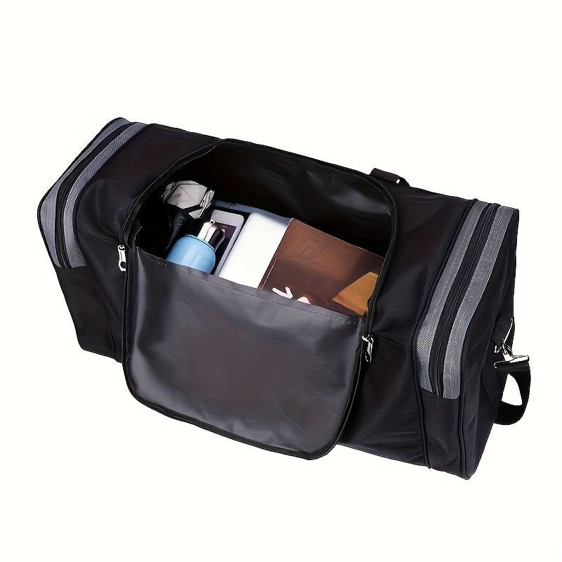 Large Capacity Multifunctional Nylon Luggage Bag Foldable Portable Travel Duffel for Men Business Trip Clothing Storage