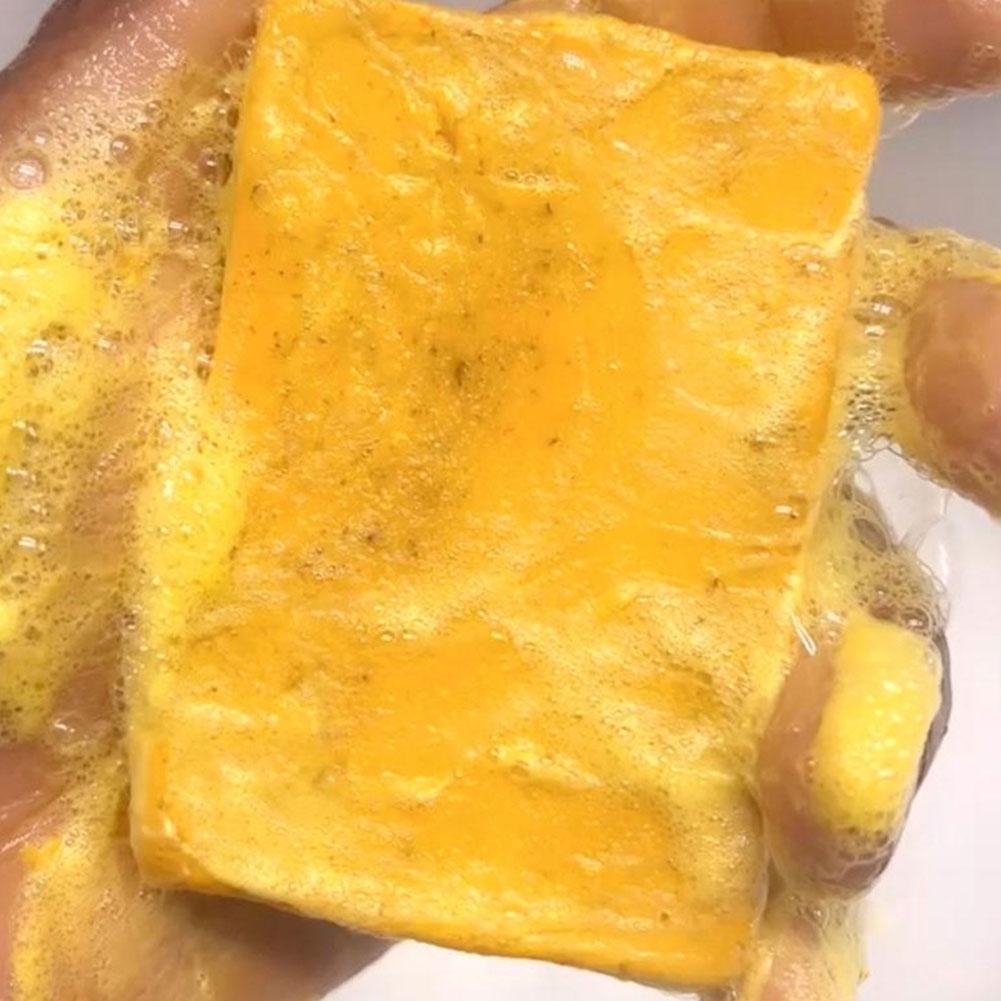 100g Turmeric Hand Made Soap, Lemon Kojic Acid Soap, Shower and Facial Soap Deep Cleaning For Face Body Skin Care