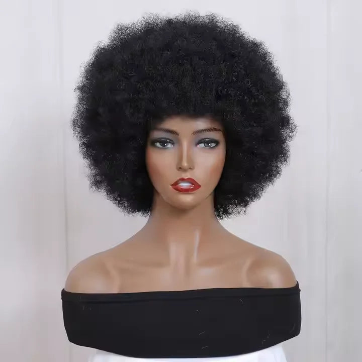 Hot Sale Wholesale Price Heat Resistant Synthetic Hair Wigs Curly Premium Wig Luxury Synthetic Afro Curly Wigs