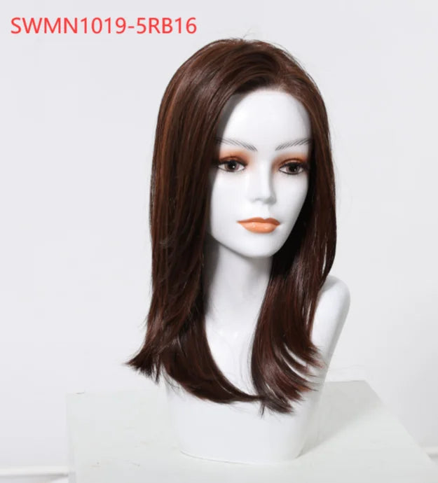 New Arrival High Quality Transparent Lace Synthetic Fiber Monofilament Mono Lace Wigs for Women Heat Resistant White Wig