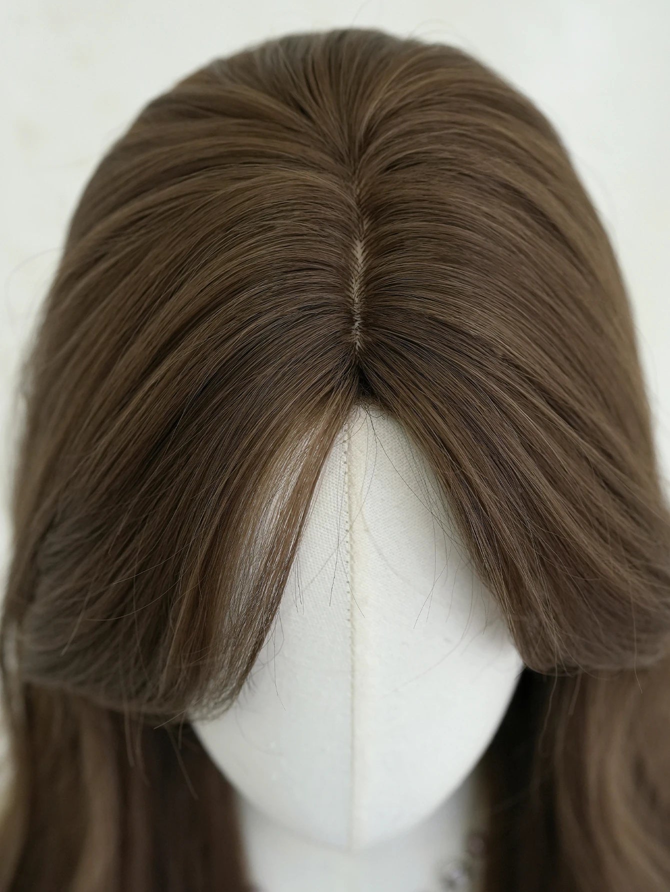 30 Inch Extra Long Brown Curly Middle Parted Synthetic Matte Hair Wig for Women Heat Resistant Temu Hot Sale