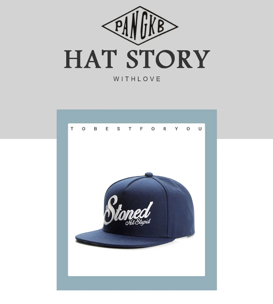 PANGKB Brand Not Stupid Cap stoned summer breathable quick drying snapback hat adult sports hip hop outdoor sun baseball cap