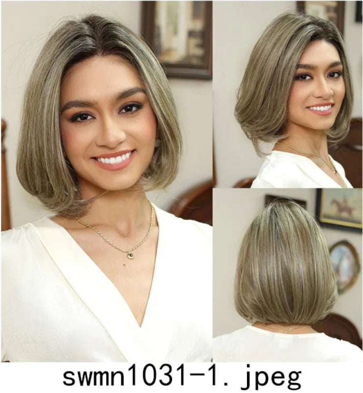 New Arrival High Quality Transparent Lace Synthetic Fiber Monofilament Mono Lace Wigs for Women Heat Resistant White Wig