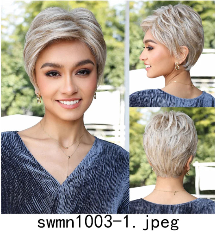 New Arrival High Quality Transparent Lace Synthetic Fiber Monofilament Mono Lace Wigs for Women Heat Resistant White Wig