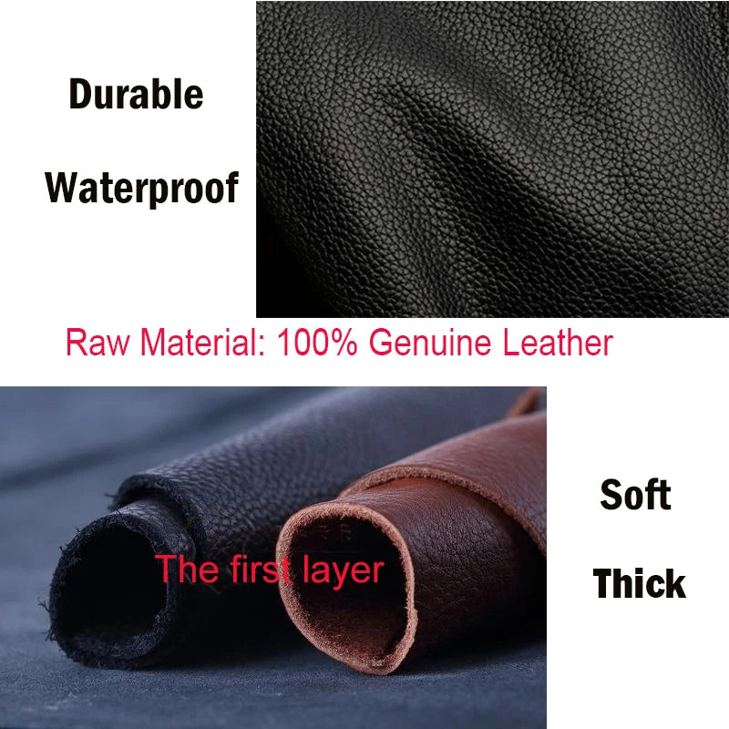 Natural Cowskin Travel Bags Waterproof Men's Leather Overnight Bag Handbag For Plane Luggage Men Male Weekend Bag Business 55cm