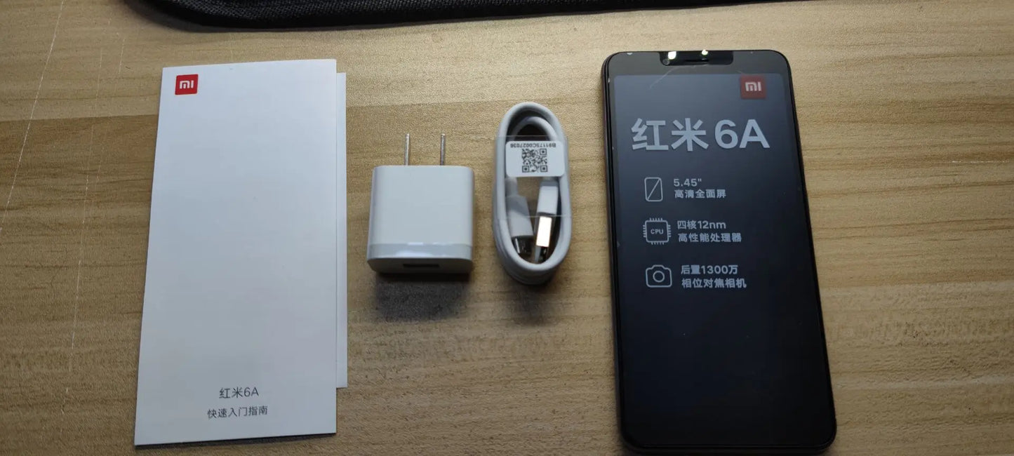 Xiaomi Redmi 6A Smartphone 5.45'' Full Screen AI Face Helio A22 Processor google play used phone