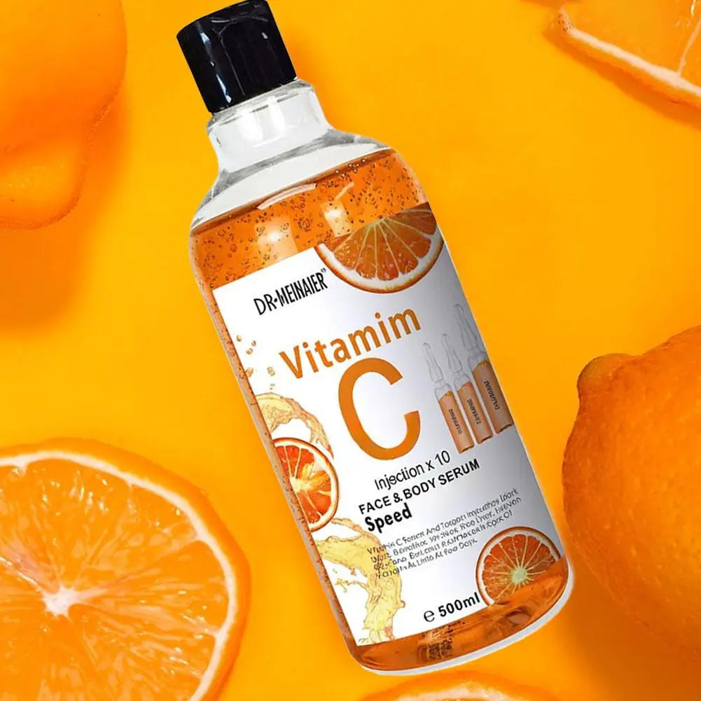 500ml Vitamin C Arbutin Face Serum Moisturizing Lightening Body Serum Spots Eraser Corrector Whitening Facial Repair Serum