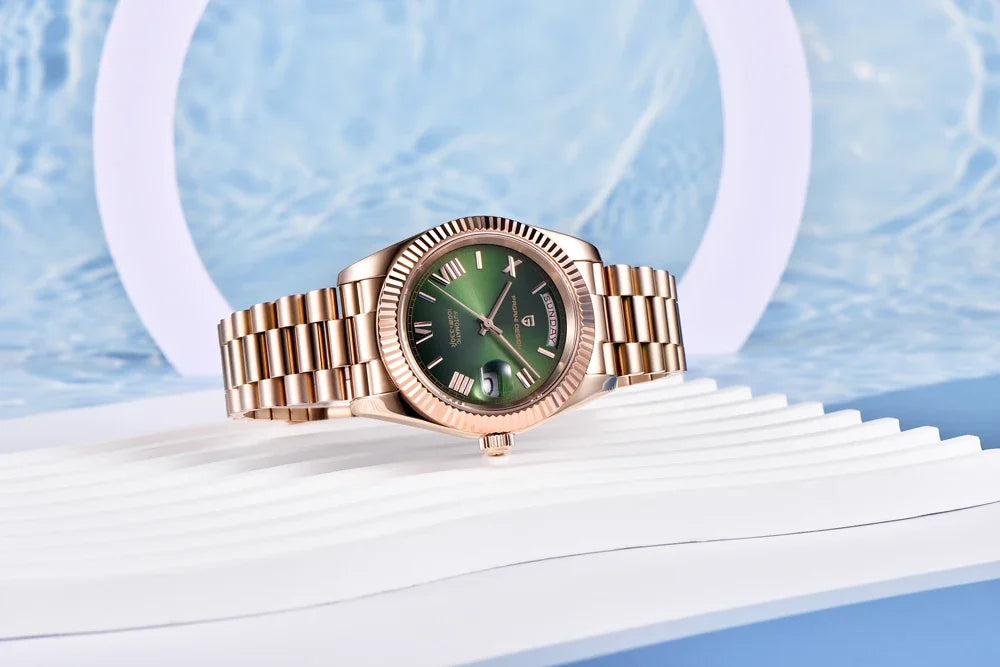 PAGANI DESIGN DD36 Men's Watches Rose Gold Luxury Automatic Watch For Men Mechanical Wristwatches Sapphire Mirror Clock Gift Man