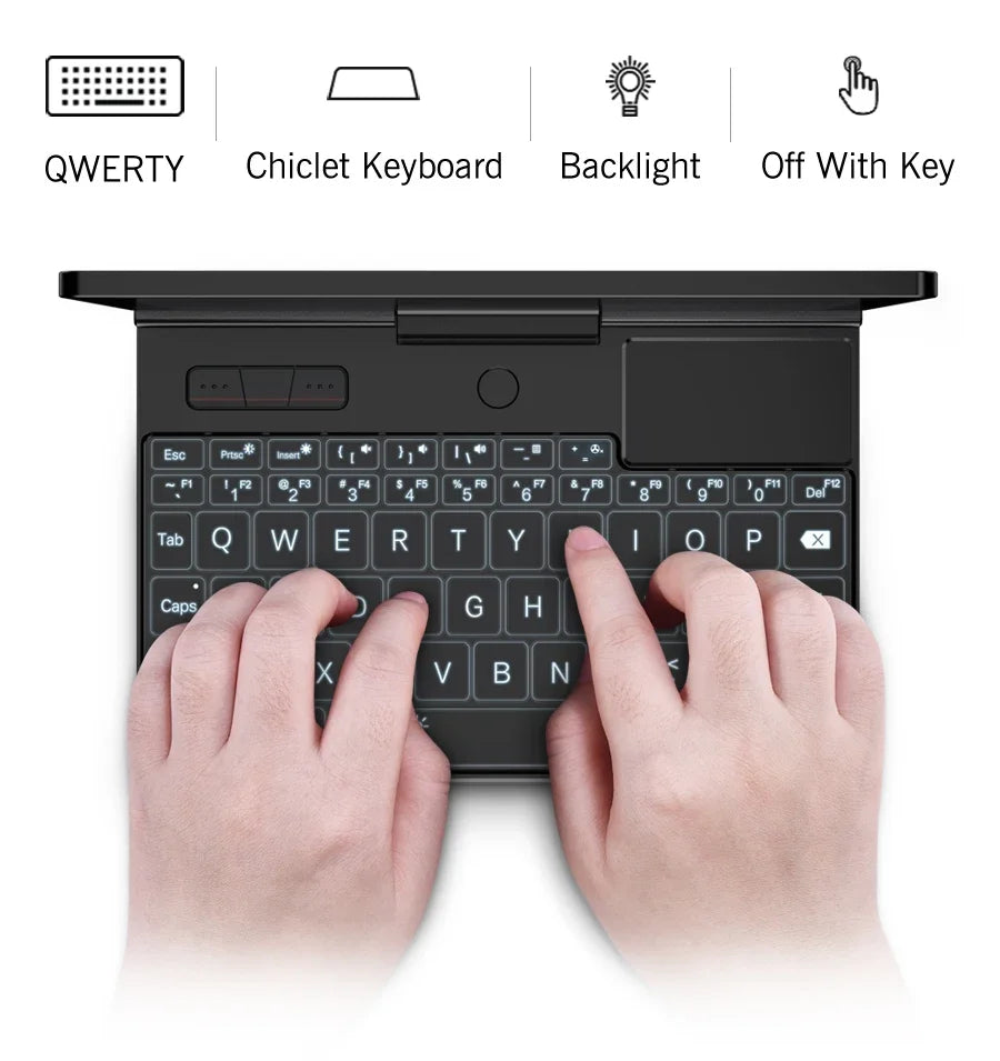 GPD Pocket 3 Intel pentium Gold 7505RAM 16GB RAM 12GB SSD Hard Disk Windows 11 Home Laptop Notebook Mini PC Touch Screen