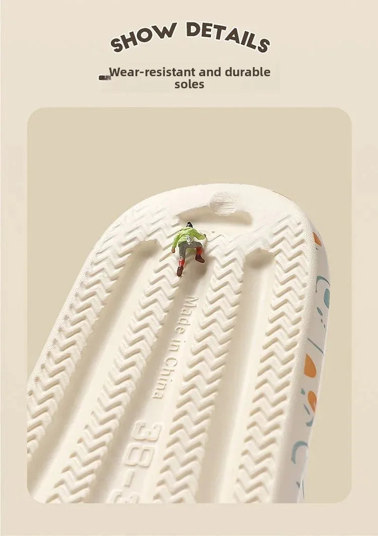 Anti-Odor Men's Slippers Summer Bathroom Couples Indoor Outdoor Wearable Non-Slip Durable Cold Slippers Women's Slippers