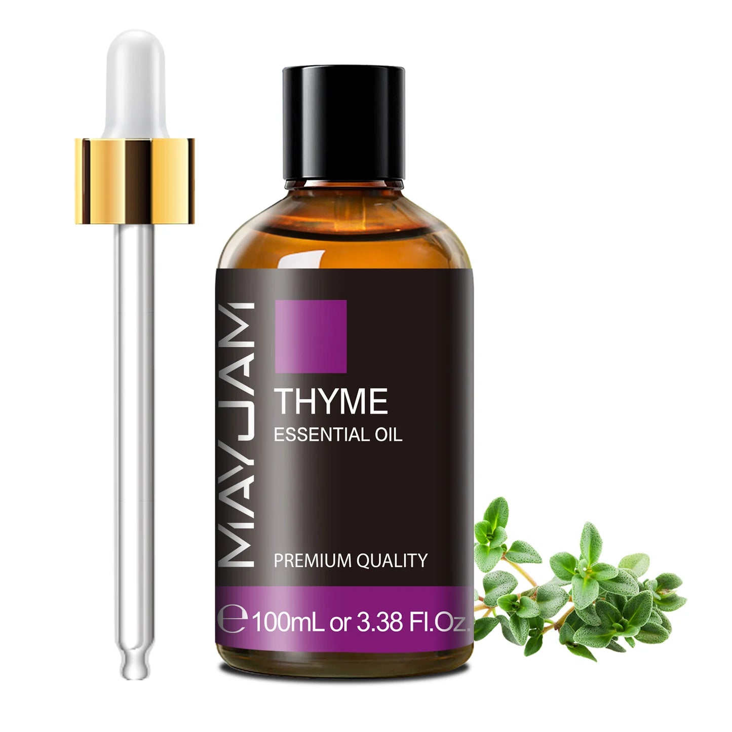 MAYJAM 100ml Pure Essential Oil with Glass Dropper, Aromatherapy Essential Oils Lavender Eucalyptus Rosemary Vanilla Aroma Oil