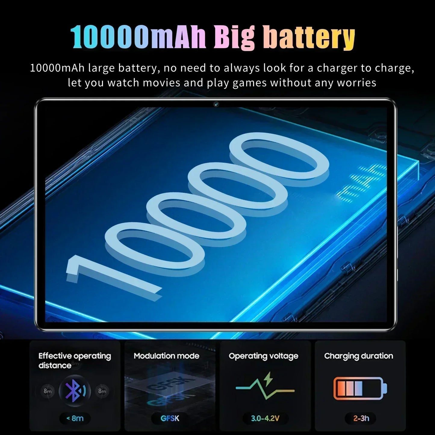 2024 Original HD4K Tablet PC Pad 6 Pro Android 13 12GB+512GB 10000mAh Snapdragon 888 Bluetooth WiFi Tab tablets 10 inch android