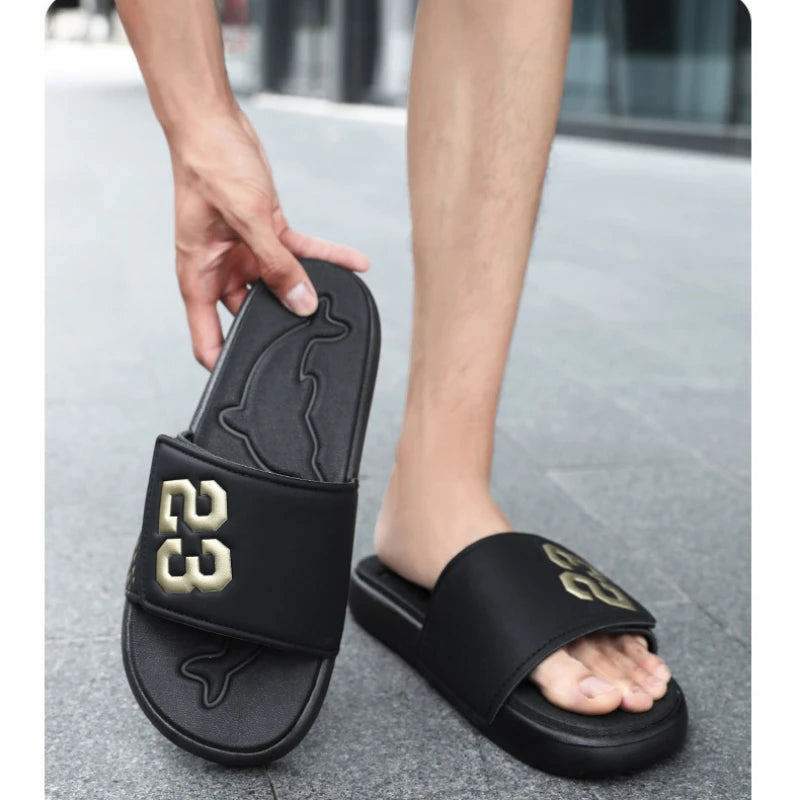 EVA Summer Men's Slippers Unisex Indoor Soft-Soled Anti-slip Sandals Outdoor Trendy Beach Holiday Sandal Shoes for Men Sandalias