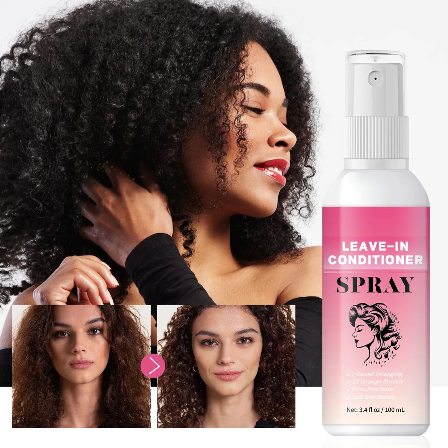 Hair Care Deep Repair Conditioning for Hair Heat Protector Serum Protect Hair From UV Damaged Moisturizing Hair-Care