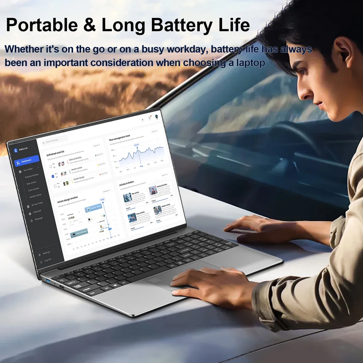 15.6"Laptop Intel Celeron N5095 notebook gamer 32GB RAM 2TB SSD Office Study PC Computer Windows 11 1920*1080 Resolution