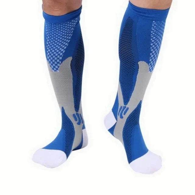 Compression Socks Men Running Cycling Sports Socks Basketball Football Golf Long Socks Varicose Veins Edema Circulation Medical