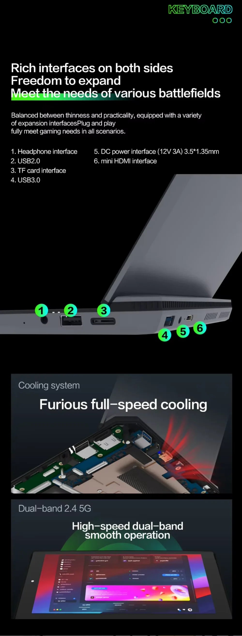 7 Inch Mini Laptop Intel N95 Notebook Touch Screen Portable Netbook Windows 11 Mini PC Micro Computer Bluetooth 4.2 16GB 1TB