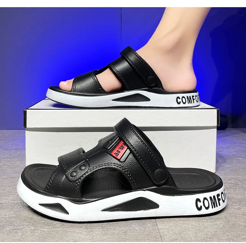 Summer Eva Sandals for Men Fashion Slippers Indoor Lightweight Soft Anti-slip Flats Men's Sandals Outdoor Beach Open-toe Sandals