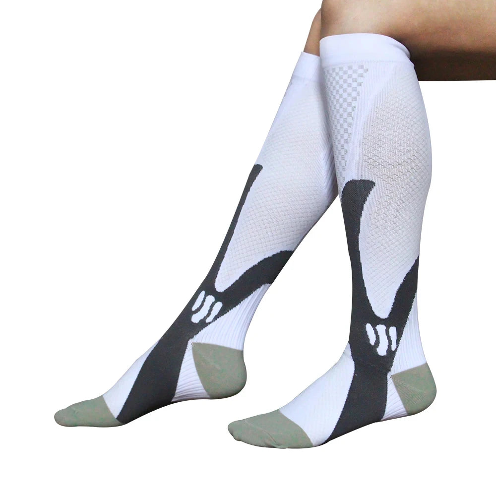 Compression Socks Men Running Cycling Sports Socks Basketball Football Golf Long Socks Varicose Veins Edema Circulation Medical