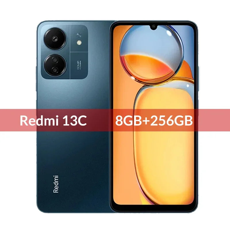 Global Version Xiaomi Redmi 13C MIUI 14 Smartphone MTK Helio G85 Octacore 50MP Camera 5000mAh 90Hz 6.74" Display