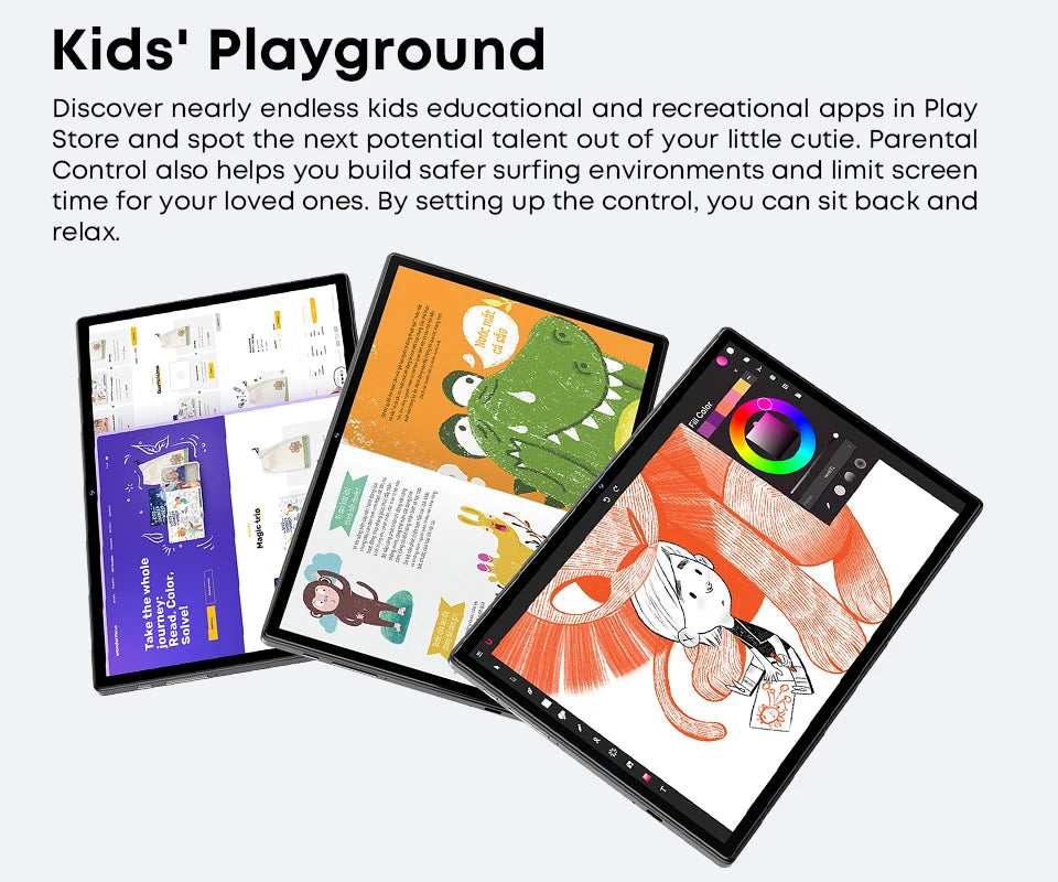 CHUWI Hi10X Pro Tablet 4G LTE Android 13 Widevine L1 10.1" IPS Core Unisoc T606 4GB RAM 128GB ROM Tablets 2.4G/5G Wifi 7000Mah