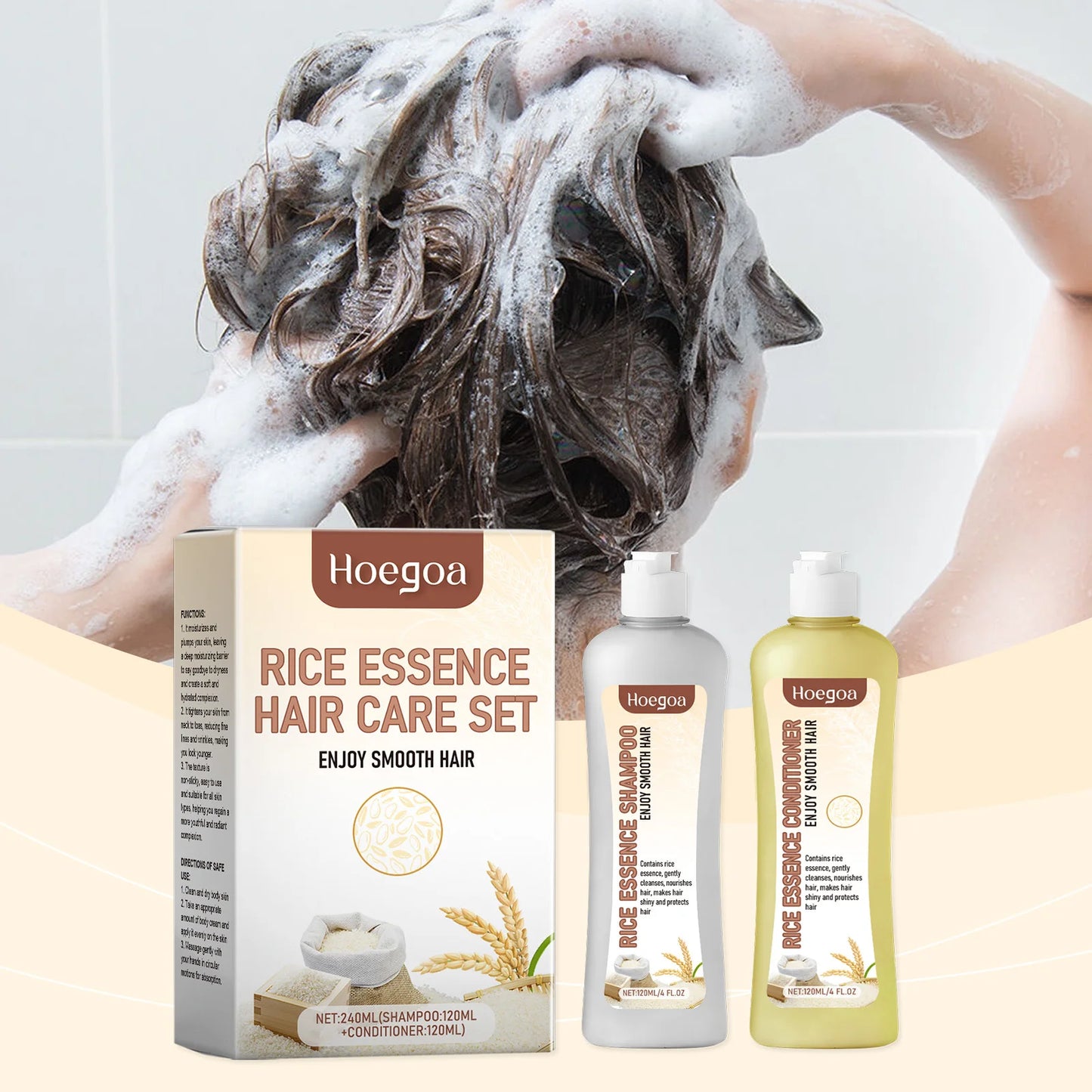 Hair Growth Shampoo Conditioner Set Repairing Strengthen Root Deep Nourish Anti Frizzy Dry Hair Oil Control Smoothing Hair Care