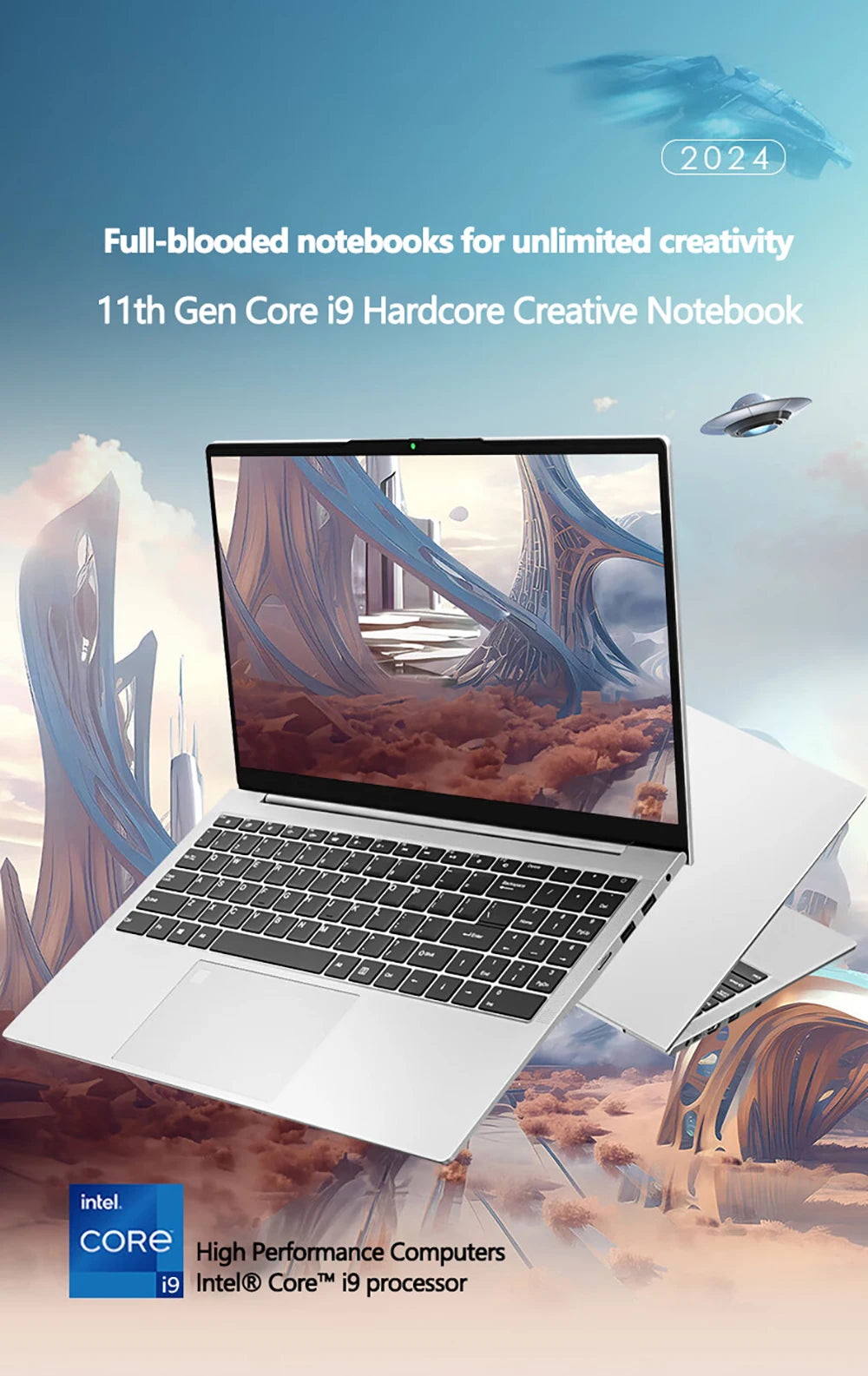 Gaming Laptop 16 Inch Intel Core I9-11900H 32 GB RAM 2TB SSD Fingerprint Unlock 8 Cores 16 Threads Wifi6 HD Camera DDR4 Computer