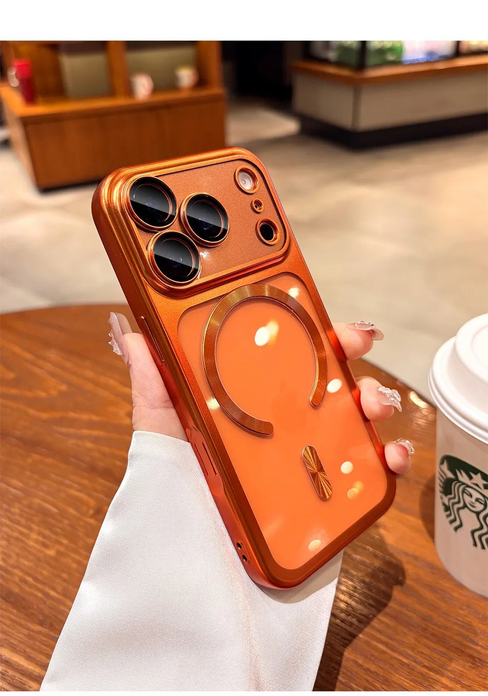 17ProMax Cases Original Soft Magsafe Case for iPhone 17 Pro Max iPhone17 ProMax Transparent Lens Film Wireless Charging Cover