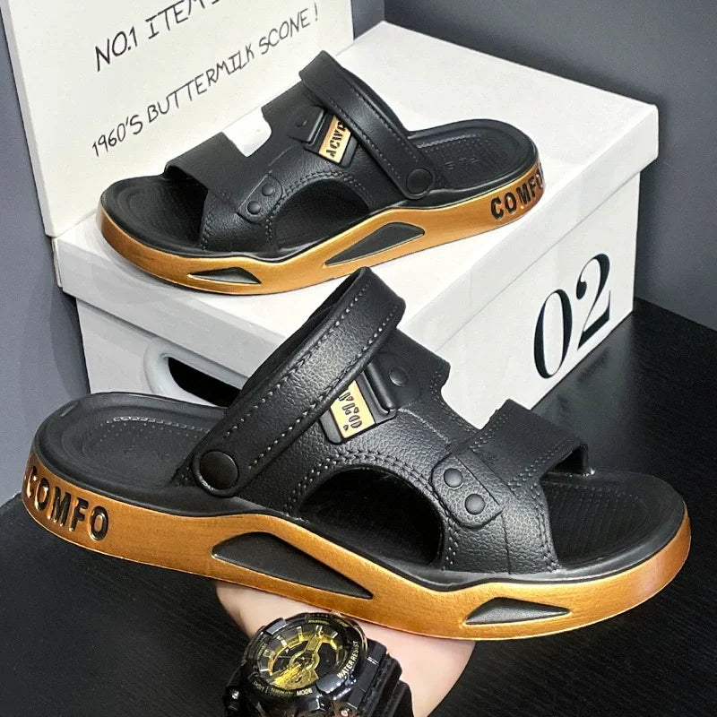 Summer Eva Sandals for Men Fashion Slippers Indoor Lightweight Soft Anti-slip Flats Men's Sandals Outdoor Beach Open-toe Sandals