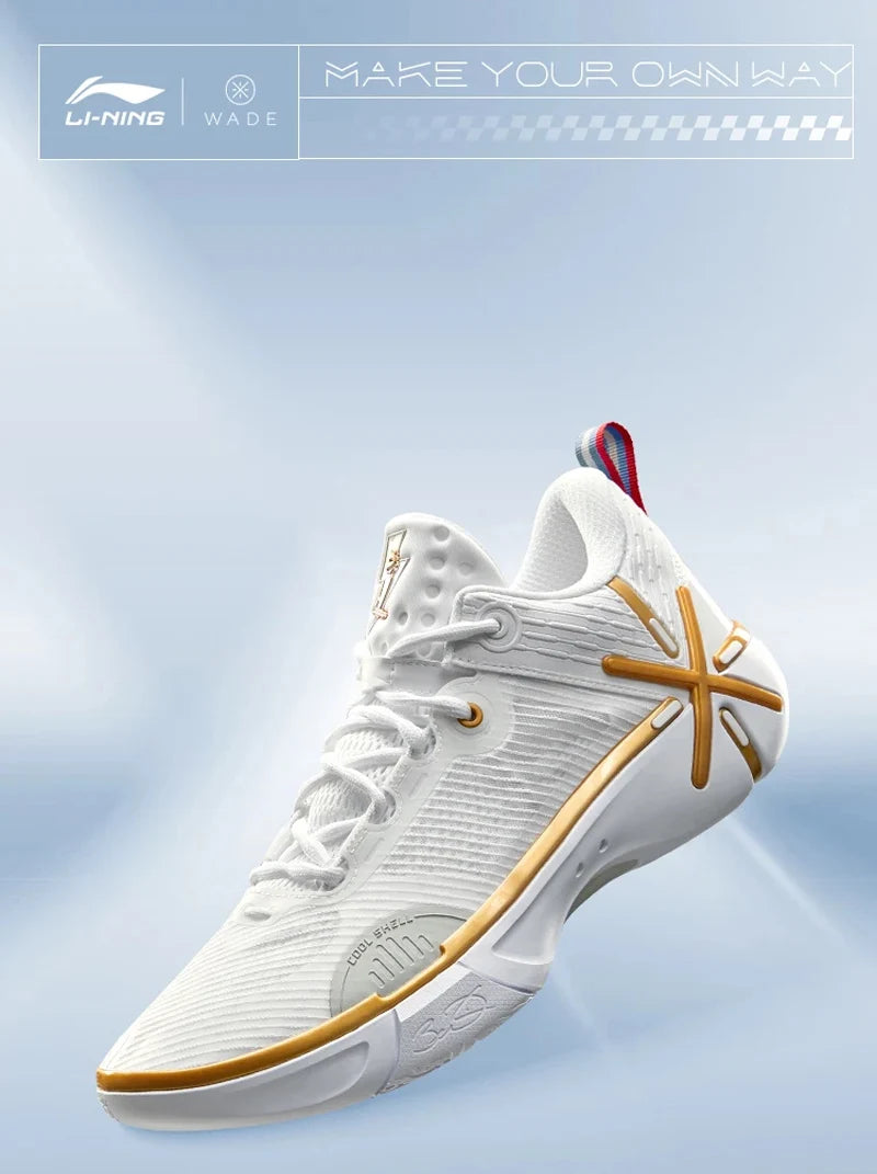 Li-Ning Men's WADE SHADOW 6V2 On Court Basketball Shoes BOOM Cushion Wearable Sport Shoes LiNing Stable Support Sneakers ABPV021