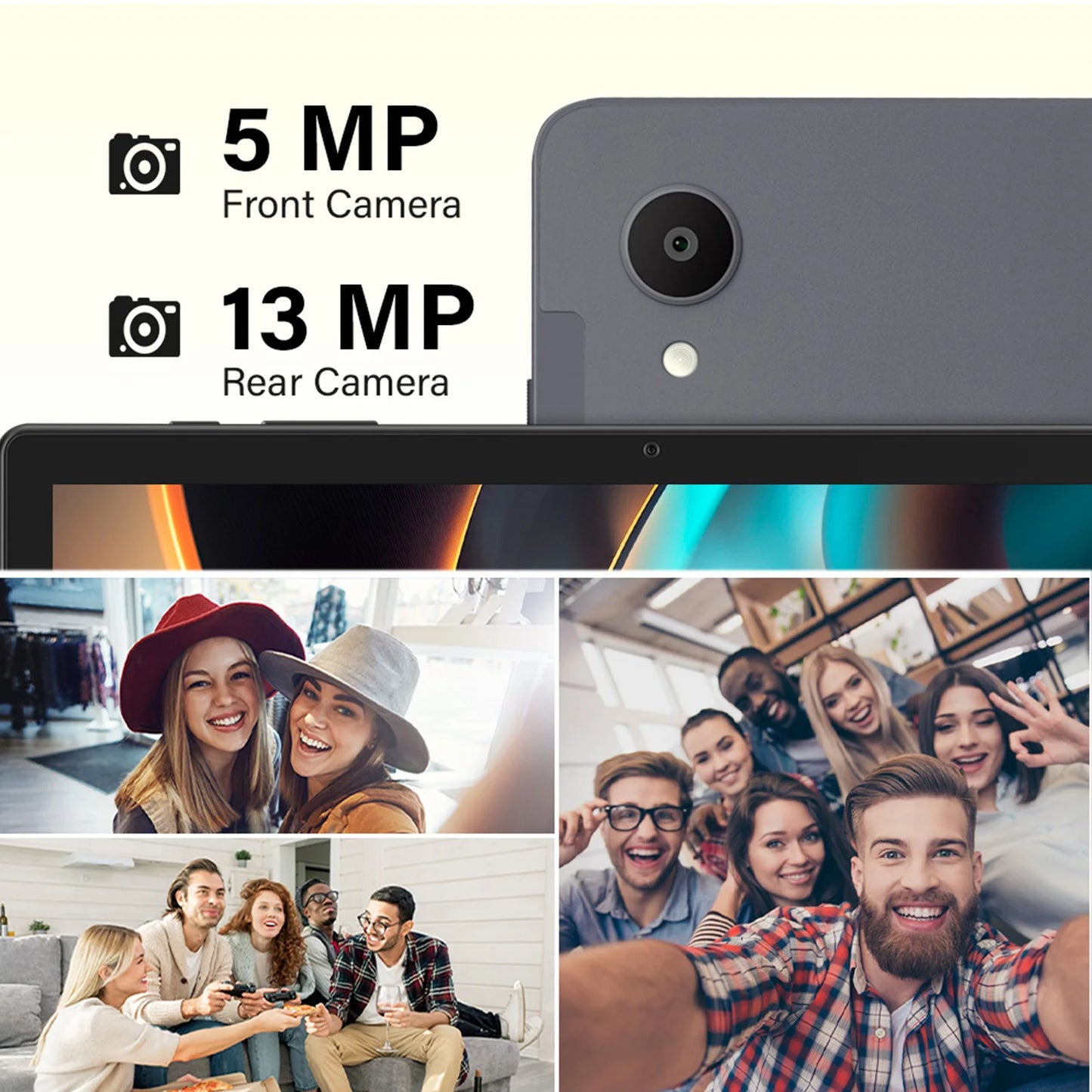 ANRY 10.95 Inch Tablet Android 15 HD Display 12GB RAM 128 ROM Fast Charging 8000mAh 5G WiFi Octa-Code Android Tablets with Case