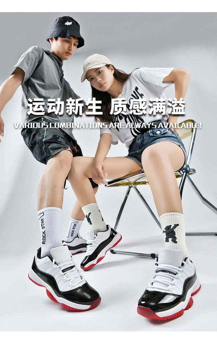 2025 New Spring and Summer Basketball Shoes for Male Students, Versatile Couple Models, Shock-Absorbing Sports Shoes