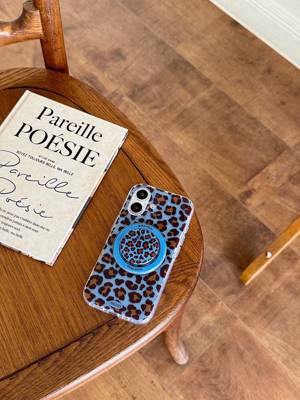 3D Luxury Leopard For Magsafe Grip Tok Phone Case for IPhone 17 16 15 13 Pro Max Wireless Charge Magnetic Stand Holder Cover