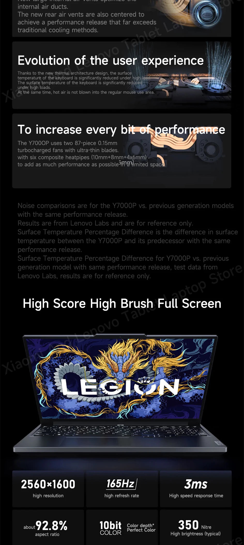 Lenovo Gaming laptop LEGION Y7000P 2024 notebook 16“ 2.5K 165HZ Screen i7-14650HX/14700HX 16G/32G RTX4060/RTX4070 computer PC