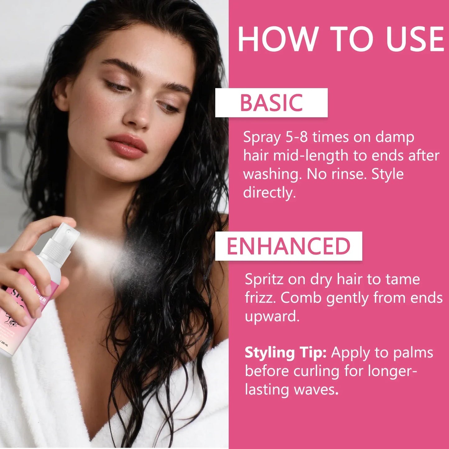 Hair Care Deep Repair Conditioning for Hair Heat Protector Serum Protect Hair From UV Damaged Moisturizing Hair-Care