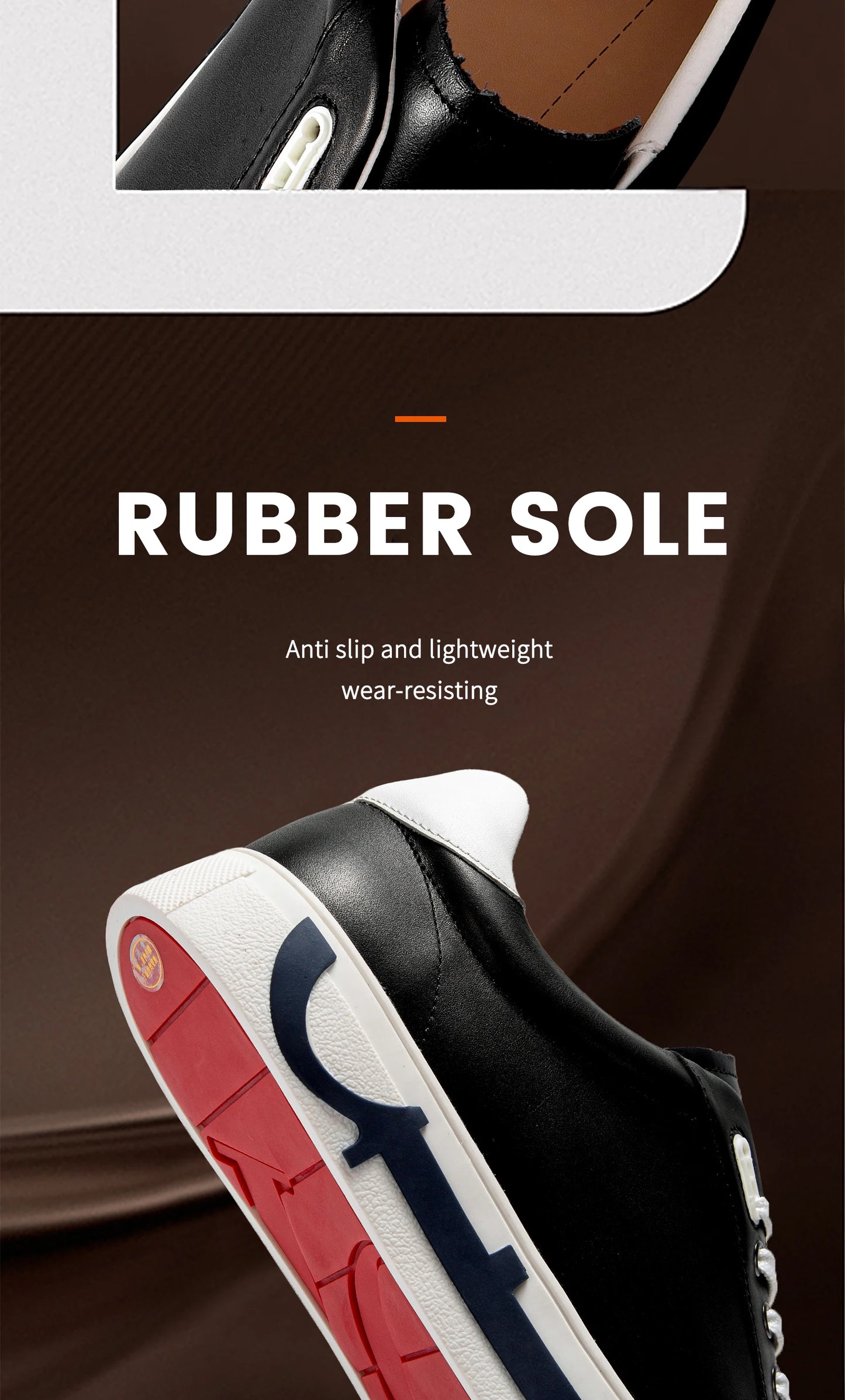 Men Casual Shoes Luxury Brand Leather Flat Shoes Black White Flat Breathable Massage Comfortable Casual Sneakers