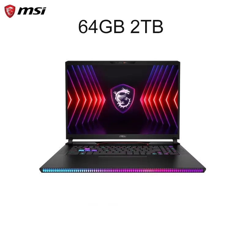 2024 MSI Raider GE68 HX Gaming Laptop 16 Inch 4K UHD 120Hz Mini LED Screen Notebook i9-14900HX 32GB 2TB RTX4080 Netbook Computer