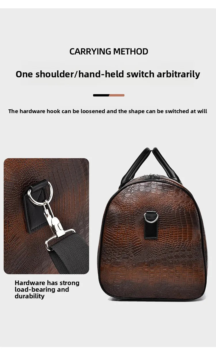 European and American Style Travel Bag Fashionable and Personalized Hand-held Shoulder Short Distance Outdoor Sports and Fitness