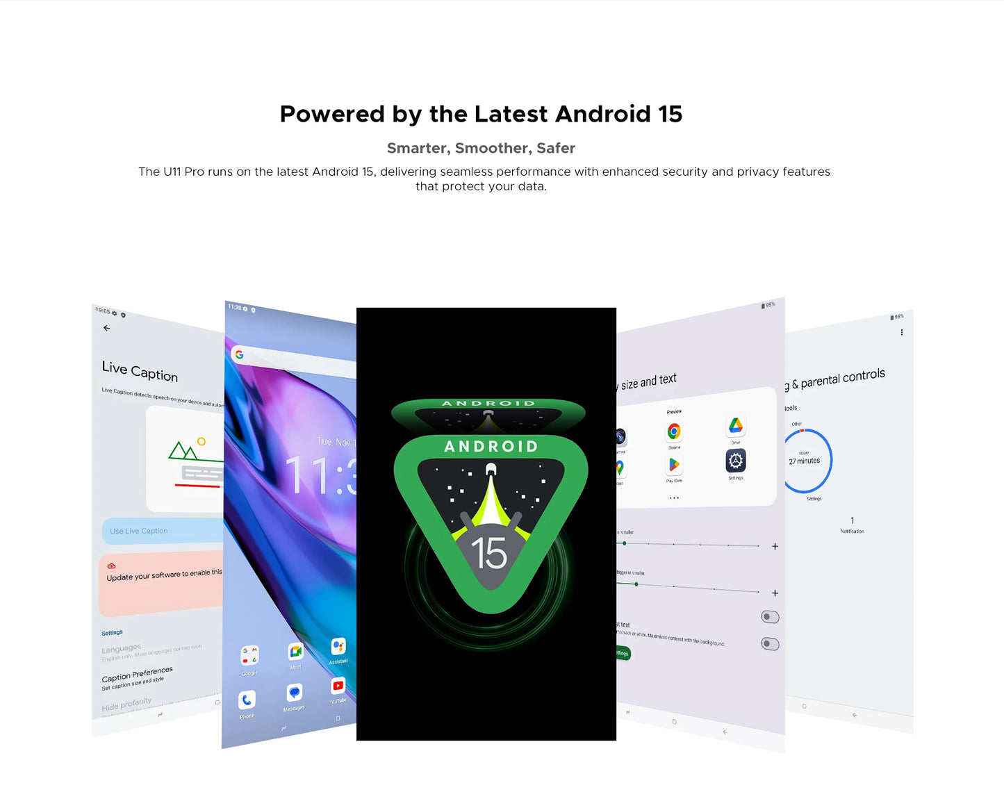 Global Version DOOGEE U11 Pro Android 15 Tablet PC 11 inch Ultra-clear 90Hz Display 30GB(6 + 24) 256GB 8580mAh Battery Tablet