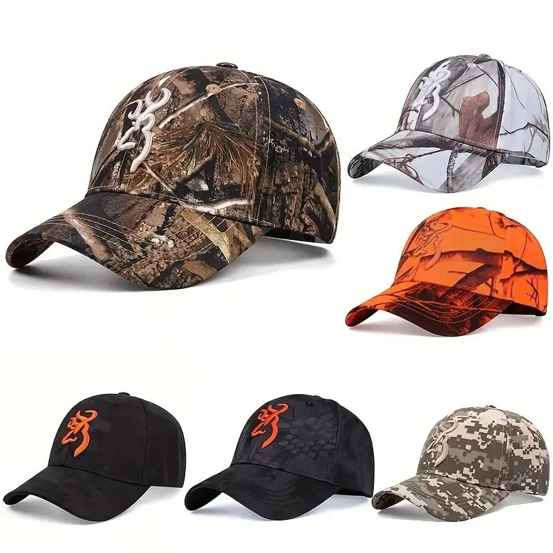 Outdoor Baseball Caps Sunscreen Quick-Drying Jungle Leaves Camouflage Unisex Baseball Men And Women Camouflage Baseball Caps