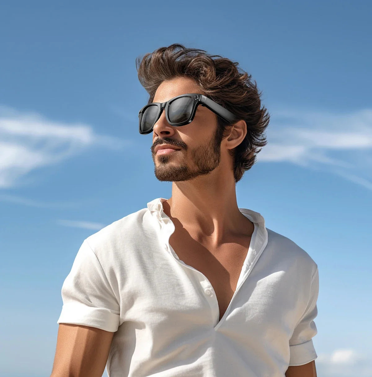 2025 Smart Sunglasses ai smart glasses with Camera Video 8MP Translation Bluetooth Call Music Play Men Women Recording 100+