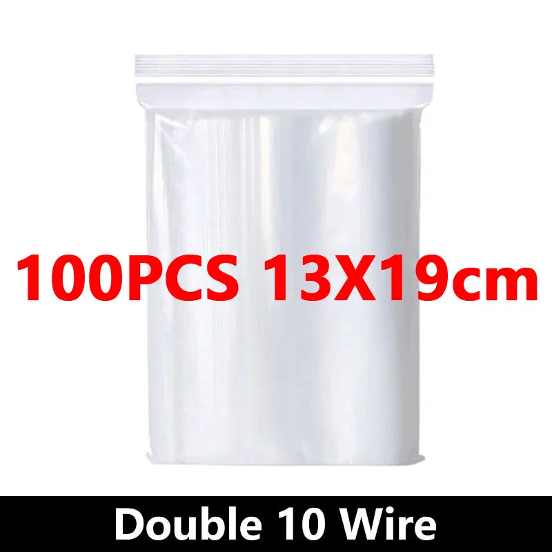 Small Zip Lock Plastic Bags Reclosable Transparent Bag Vacuum Storage Bag Ziplock Food Storage Bags Plastic Zip bag Sealing bag