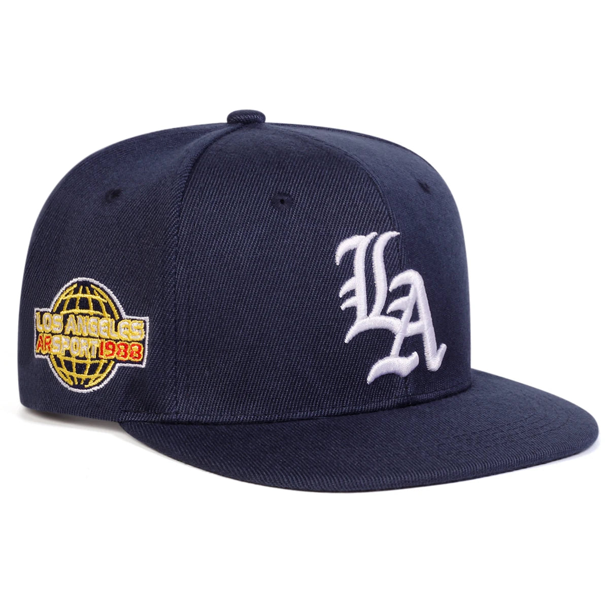 Unisex Gothic LA Letter Embroidery Hip-hop Hats Spring and Autumn Outdoor Adjustable Casual Baseball Caps Sunscreen Hat Cap