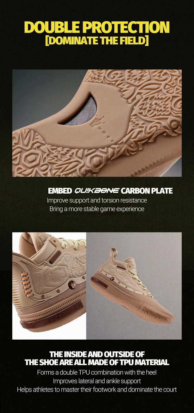 361 Degrees Joker 1 GT PE Men Basketball Shoes Trendy Leather Lightweight Shock-Absorbing Wear-resistant Male Sneakers 672511116