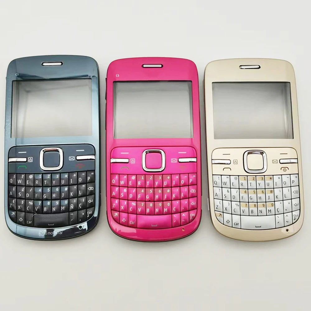 Original C3-00 C3 (2010) Mobile Cell Phone Russian Arabic Hebrew English Keyboard Made in Finland Unlocked