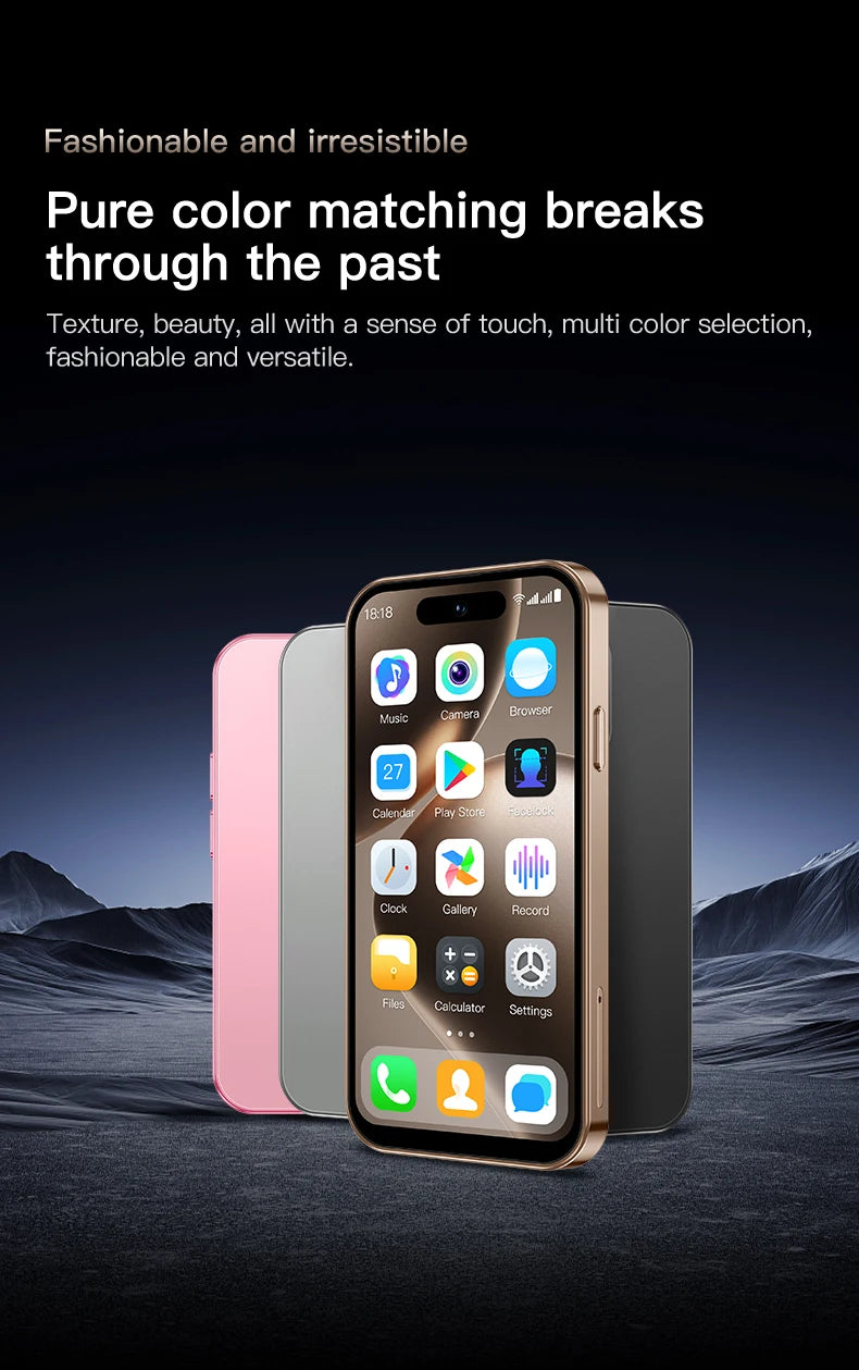 ONEMYTH Soyes M17 Pro Mini Smartphone 4.0-inch | 4G Dual SIM, Play Store | 2000mAh (2+16/3+64GB Storage) Gift for Lover