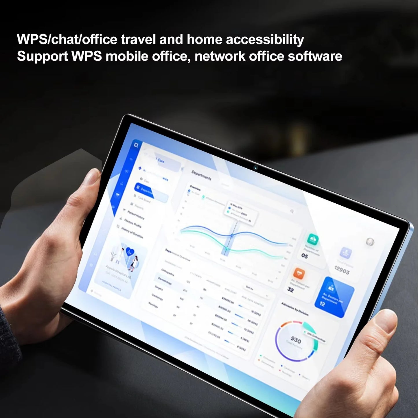 New 5G Pad Pro 10.1-Inch Android Tablet with 8GB RAM, 512GB ROM Octa core Support for calling, Dual SIM card 8000mAh Battery